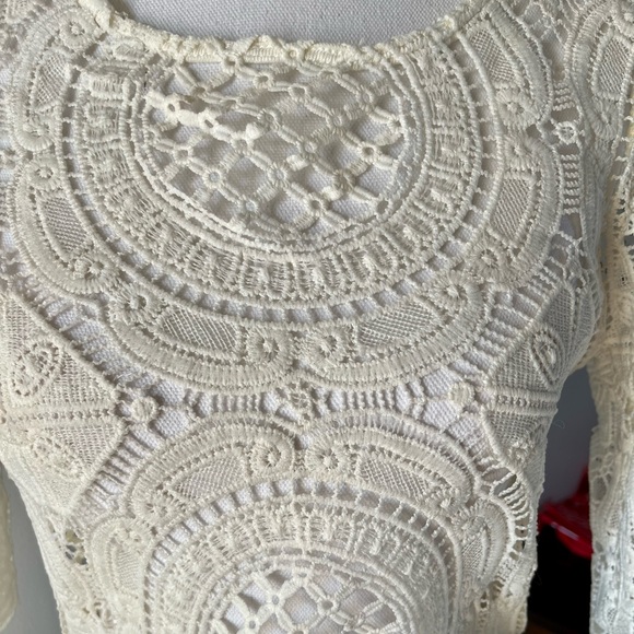 Off-White Lacey Midi Dress - Picture 3 of 5